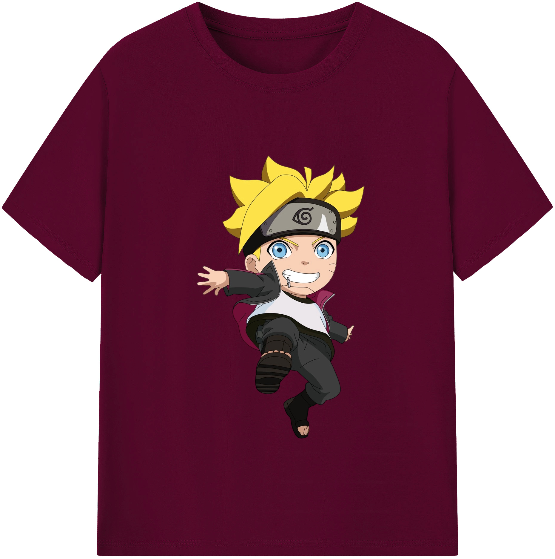 （画像用） NARUTO -ナルト- うずまき ボルト Uzumaki Boruto レディースカジュアルプリントTシャツ（綿100％）